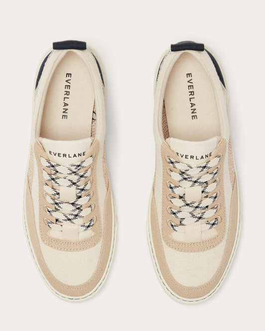 The Tread-Bare Sneaker | Natural Canvas / Dark Sapphire / Argan Oil
