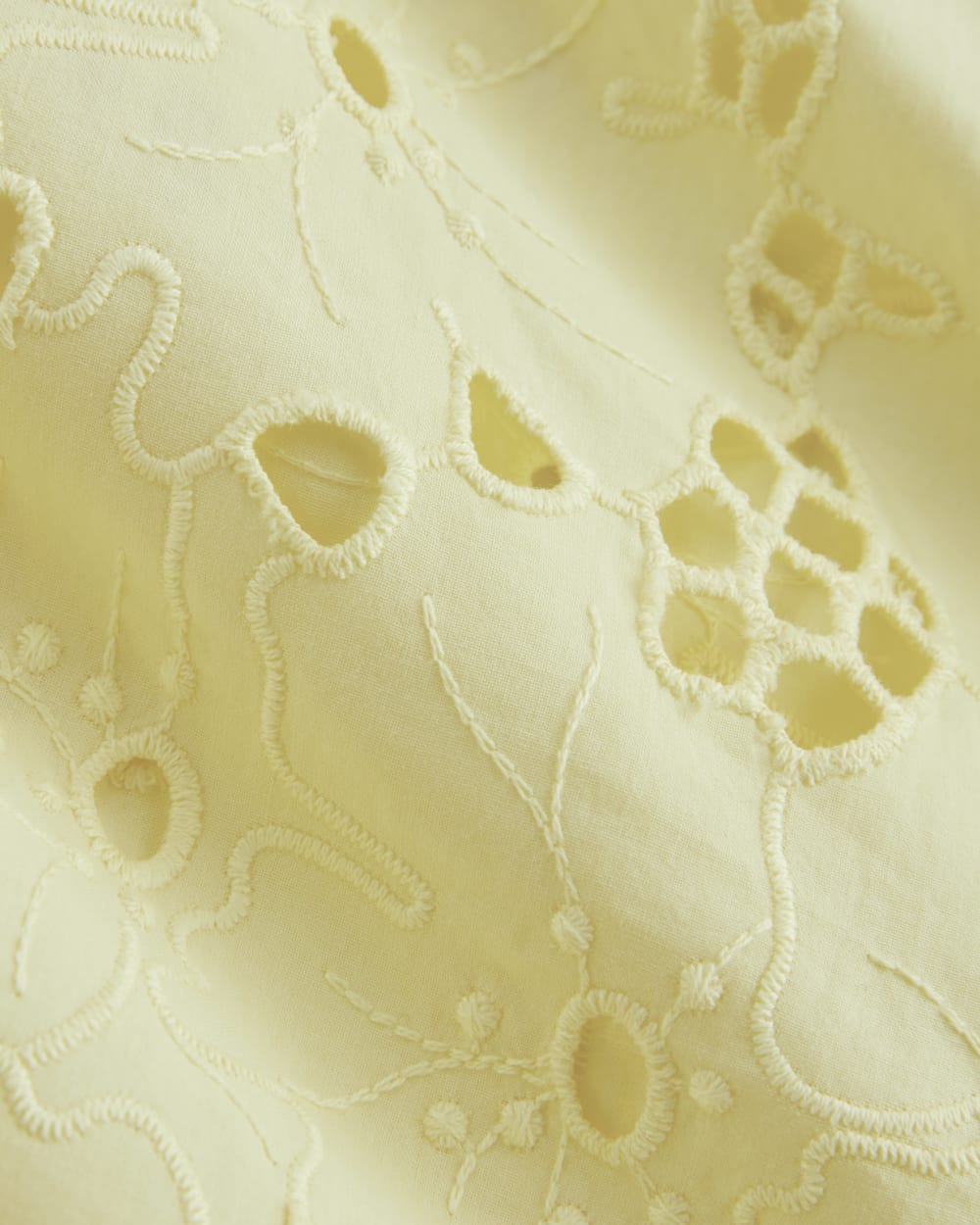 The Eyelet Camp Shirt | Light Yellow