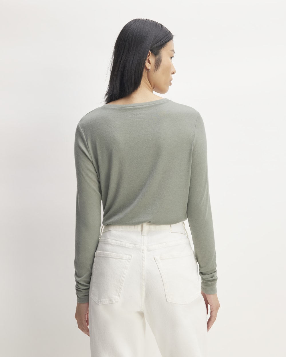 The Long-Sleeve Tee in Butterluxe | Sage Green