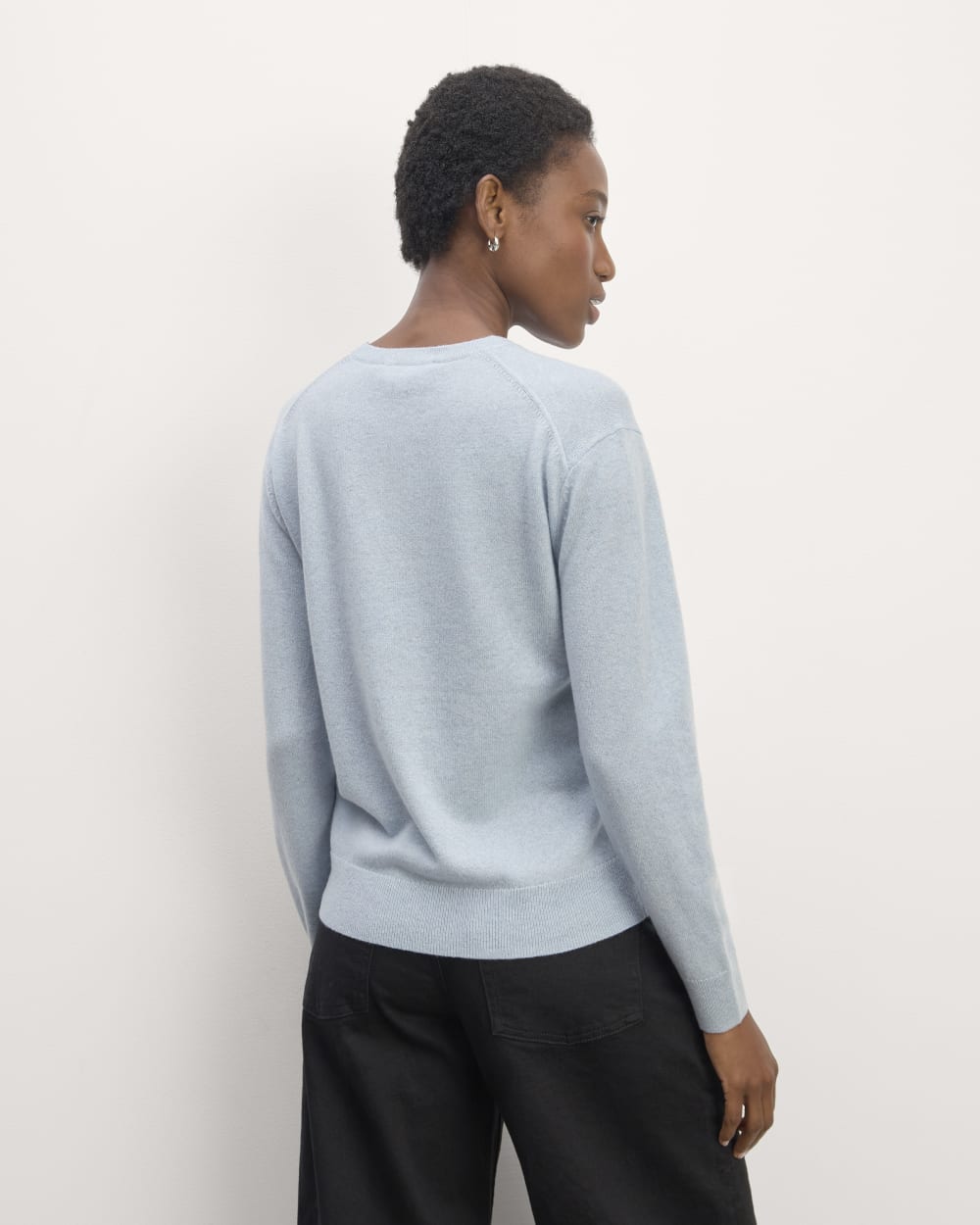 The Classic Crew in Cashmere | Sky Blue