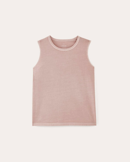 The Boyfriend Tank in Essential Cotton | Dusty Rose