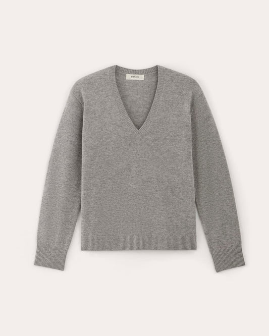 The Classic V in Cashmere | Light Heather Grey