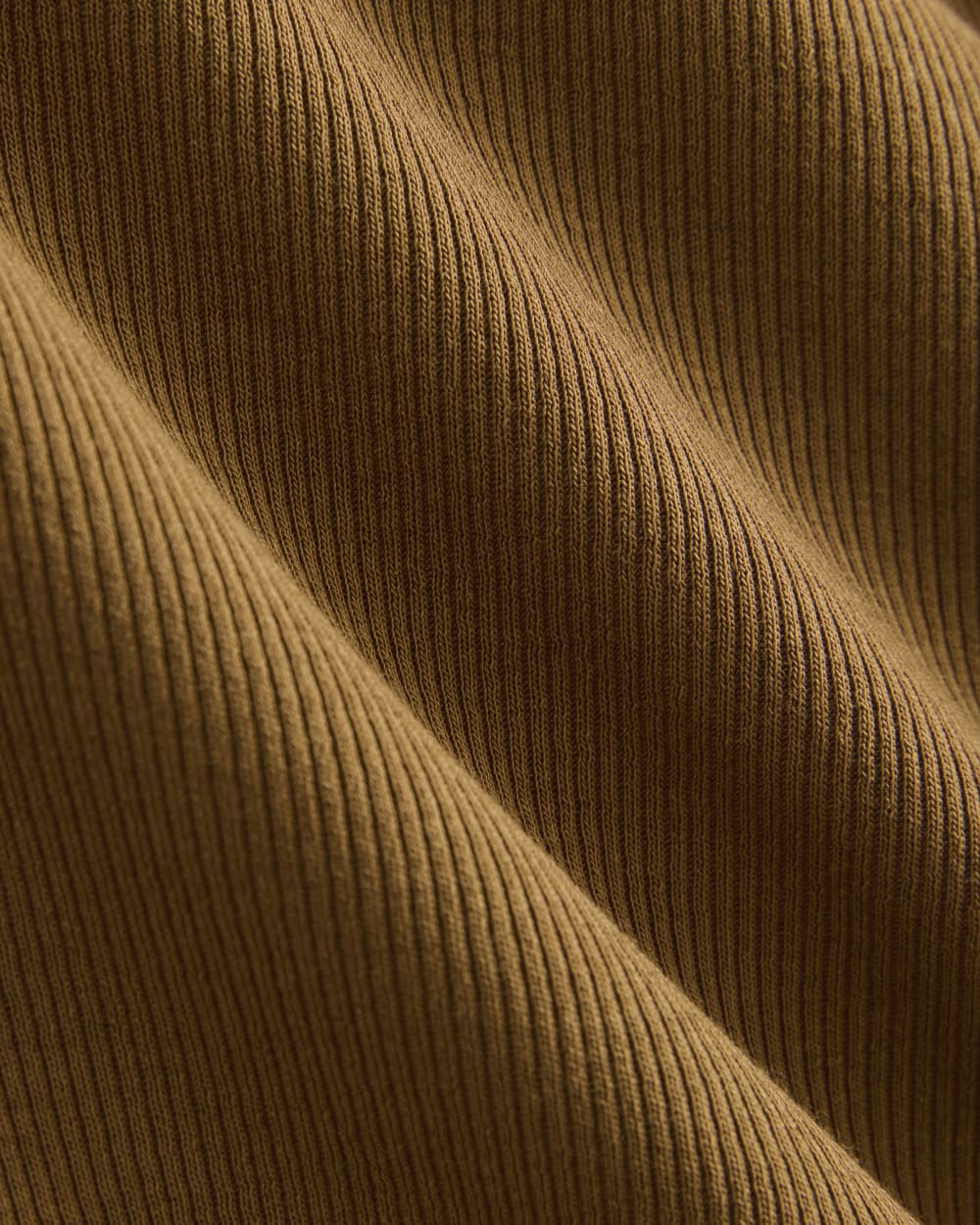 Luxe Rib 3/4 Sleeve Boatneck Tee | Toffee