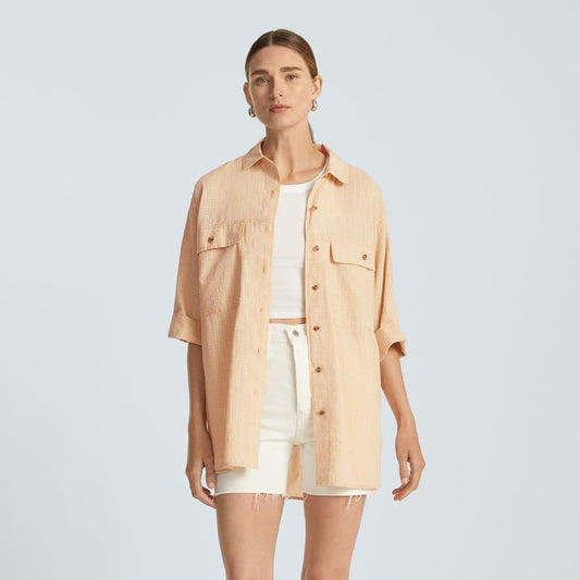 The Cotton Tourist Shirt | Orange Plaid