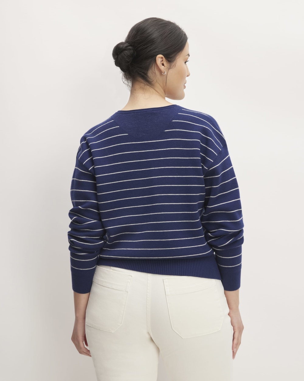 The Cotton-Merino Vintage Henley | Bright Navy / Canvas