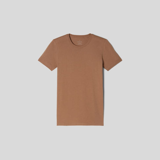 The Organic Cotton Crew Tee | Carob Brown