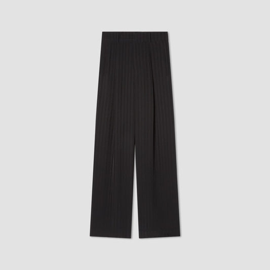The City Stripe Way-High® Drape Pant | Black