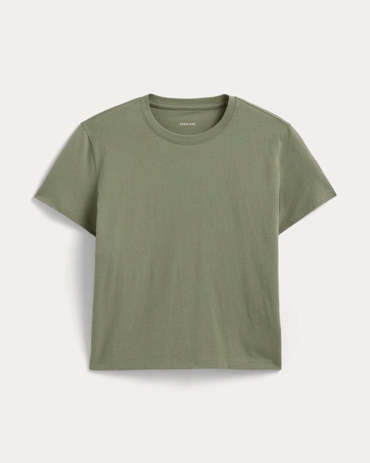 The Box-Cut Tee in Essential Cotton | Sagebrush | No Pocket
