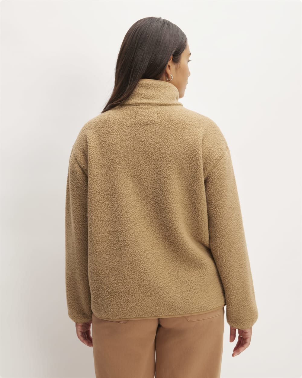 The ReNew Fleece Oversized Half-Zip | Tiger's Eye