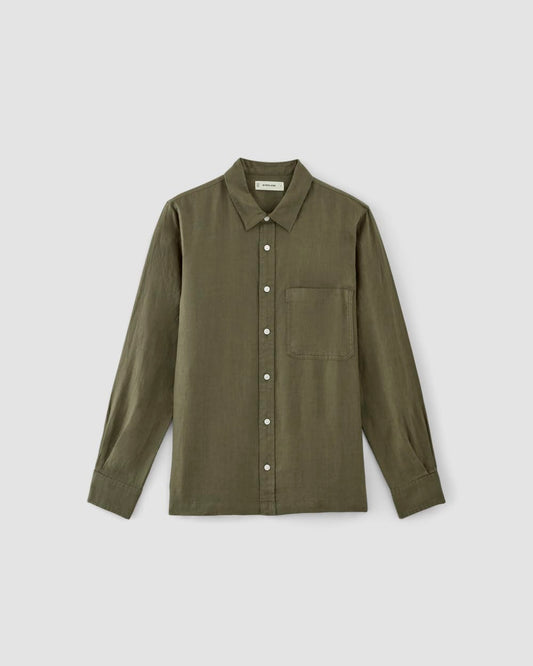 The Linen Straight Hem Shirt | Kalamata