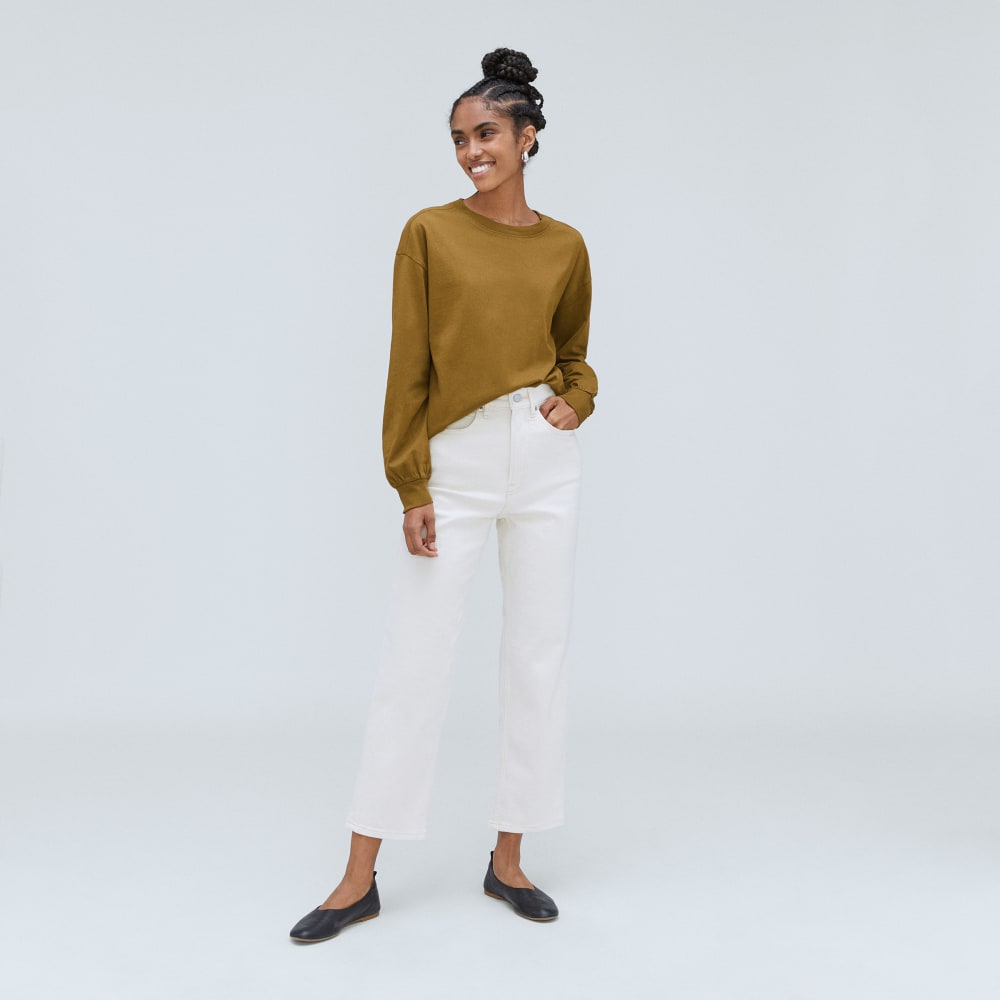 The Organic Cotton Long-Sleeve Tee | Tapenade