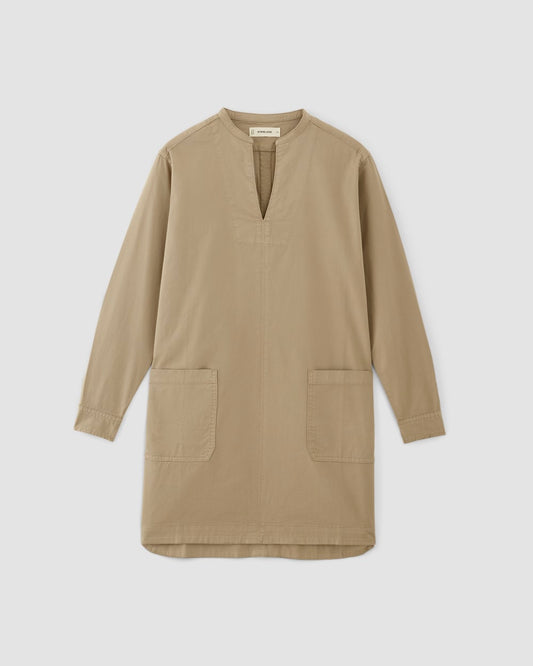 The Long-Sleeve Utility Mini Dress | Trench Coat Khaki