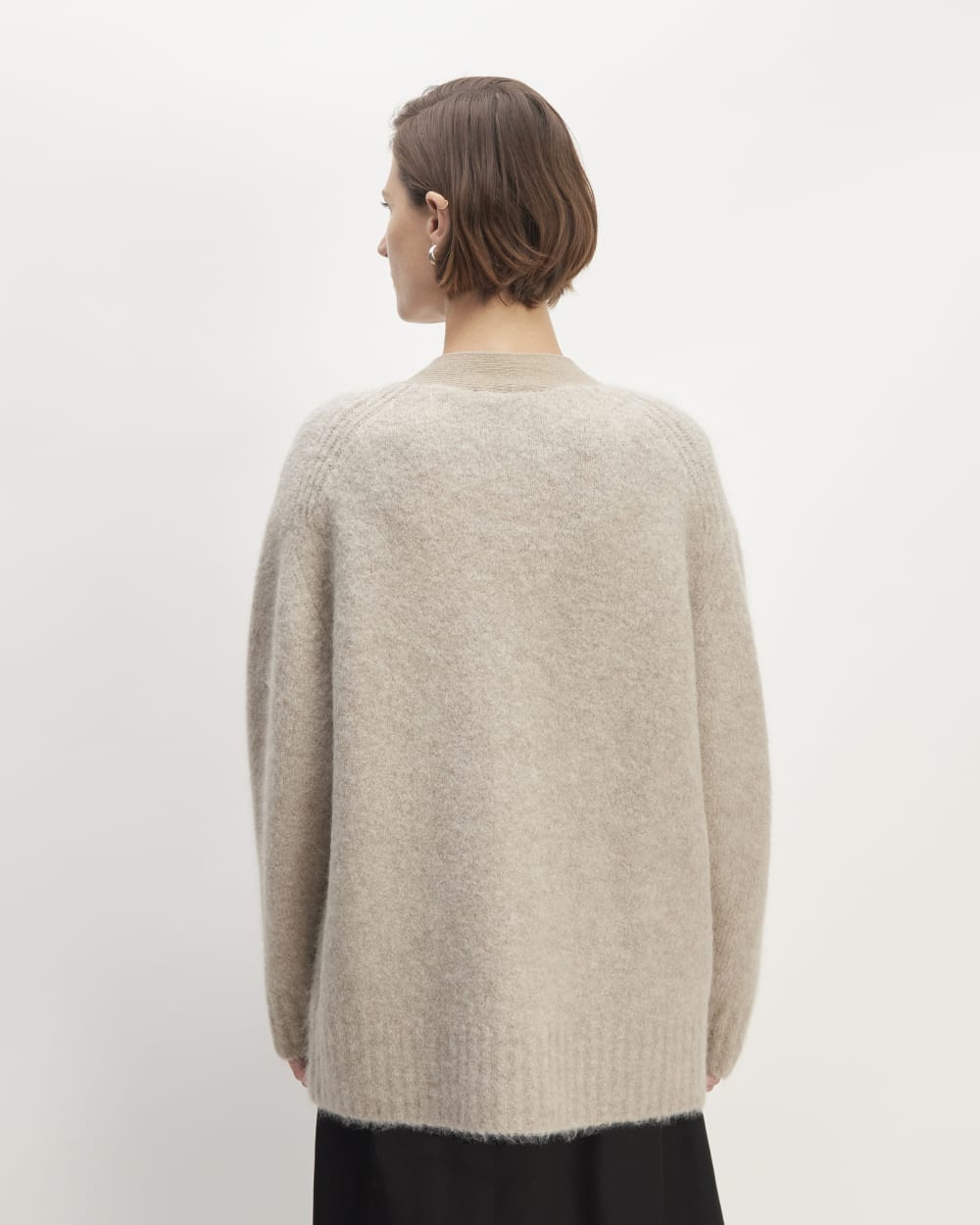 The SuperFuzz Alpaca Cardigan | Light Oat