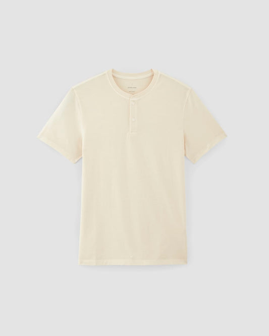 The Essential Organic Garment-Dyed Henley | Parchment