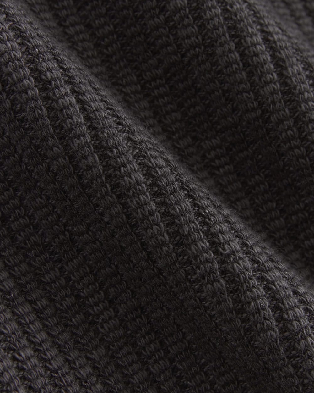 The Cozy Rib Tee | Black