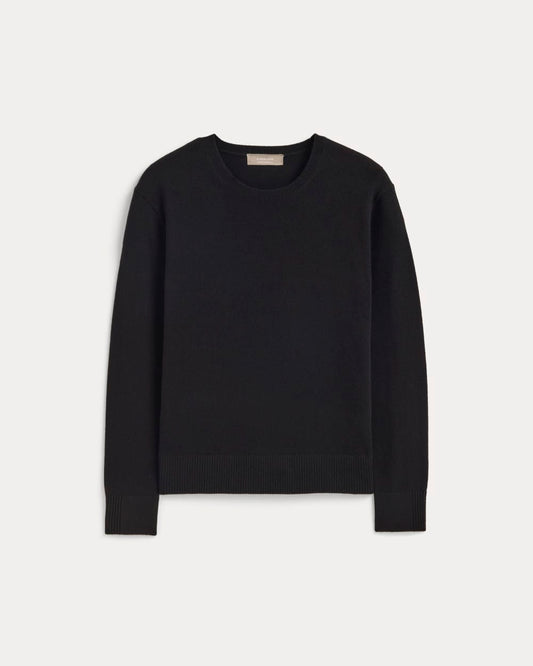 The Classic Crew in Cashmere | Black