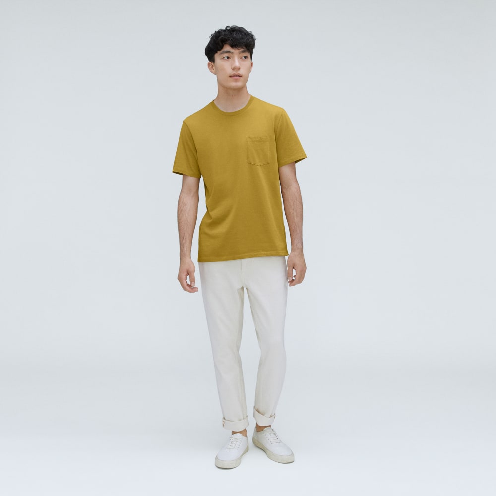 The Organic Cotton Pocket Tee | Golden Palm