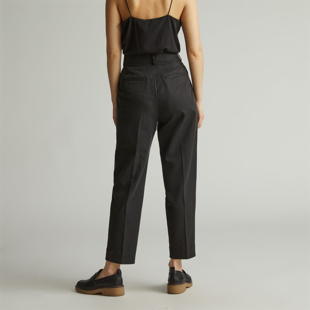 The Draper Tapered Pant in Buttersmooth | Black