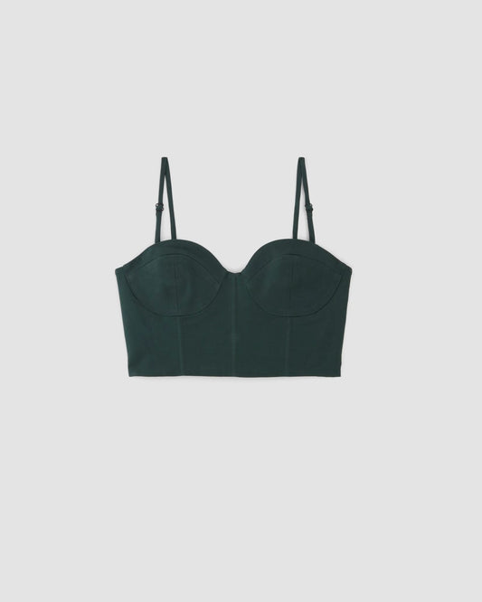 The Structured Cotton Bustier | Scarab