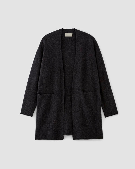 The Cozy-Stretch Long Cardigan | Charcoal