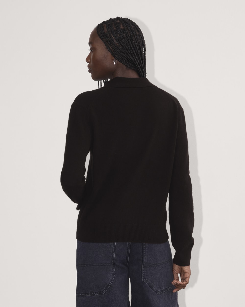 The Classic Polo in Cashmere | Black