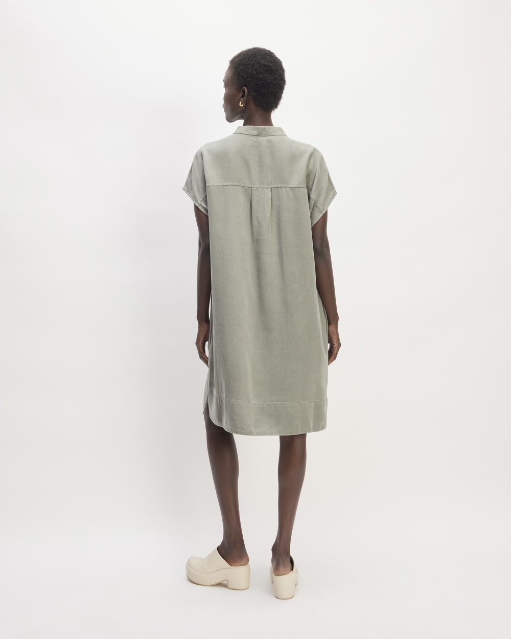 The TENCEL™ Easy Workwear Dress | Sage Green