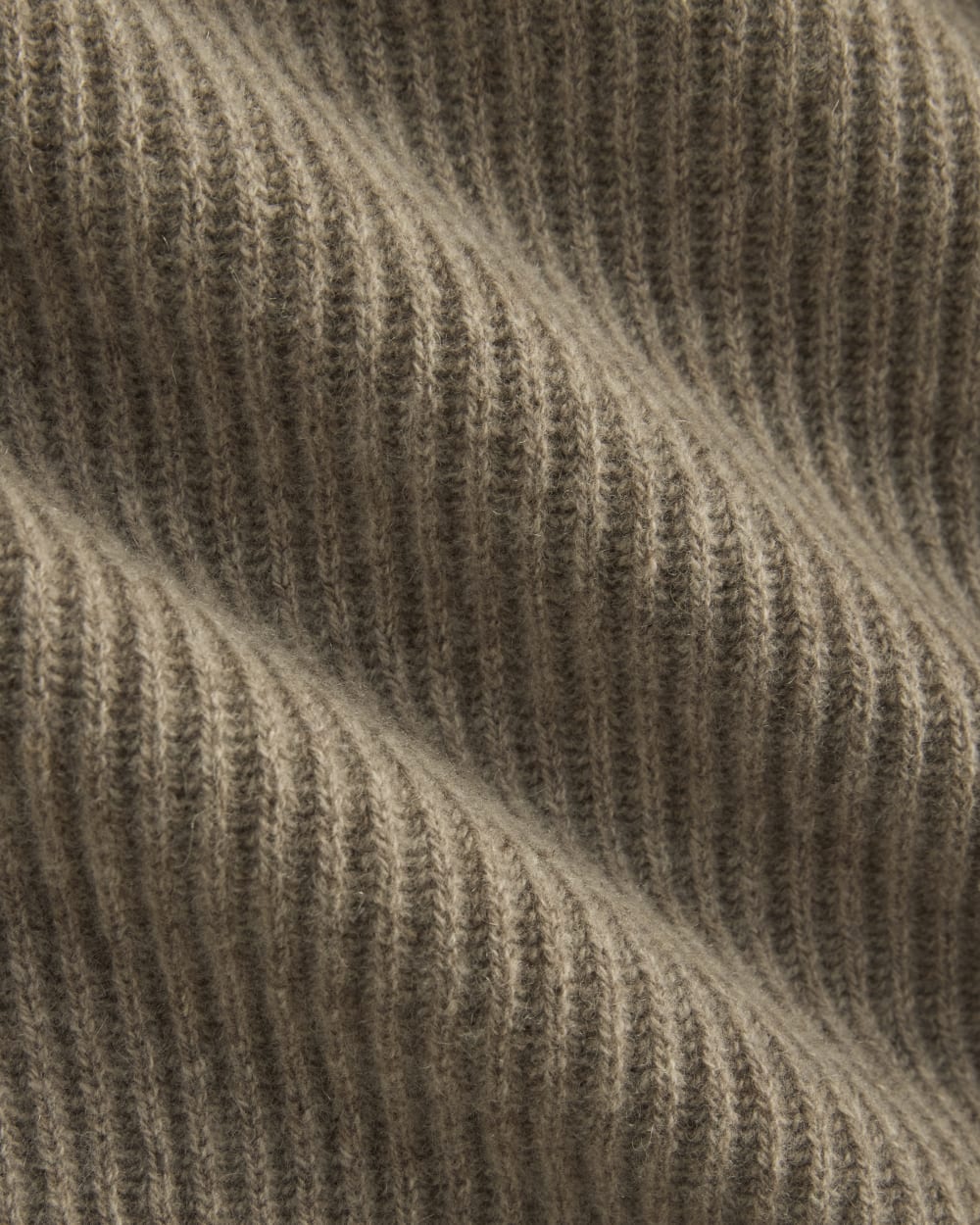 The Cocoon Crew in Wool Cashmere | Light Heathered Taupe