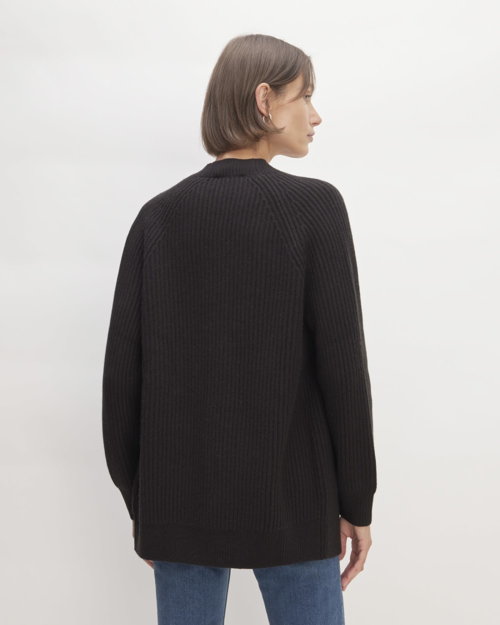 The Felted Merino Cocoon Cardigan | Black