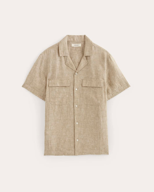 The Resort Shirt in Linen | Cornstalk Chambray