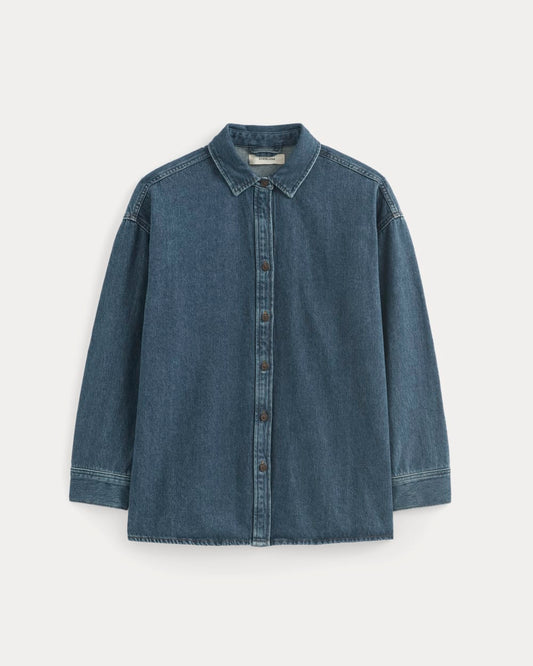 The Oversized Denim Shirt | Tungsten Blue Stone