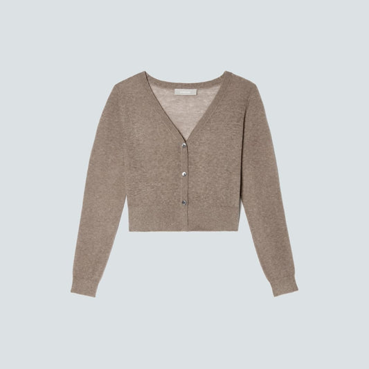 The Featherweight Alpaca Cardigan | Taupe Grey