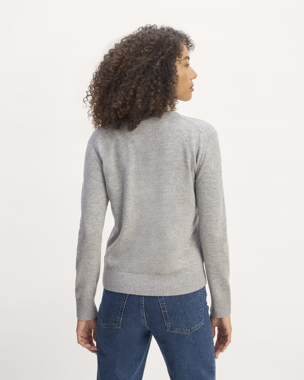 The Classic Crew in Cashmere | Light Heather Grey