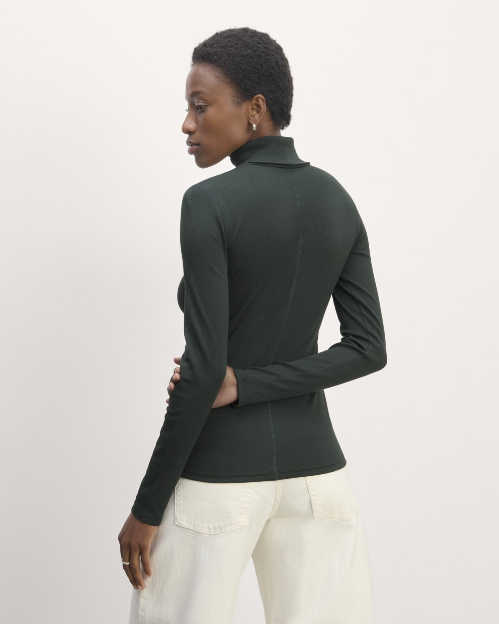 The Luxe Rib Turtleneck | Scarab