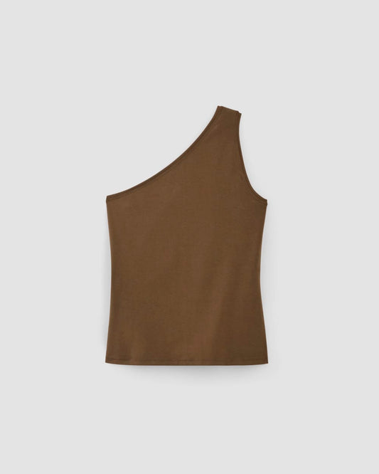 The Form One-Shoulder Tank | Cocoa