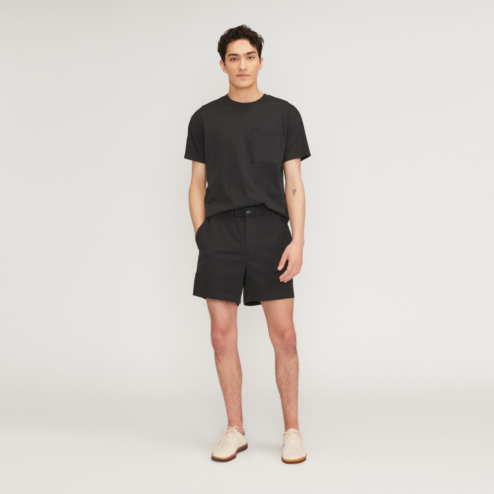 The Pull-On Performance Chino 5 Short | Black