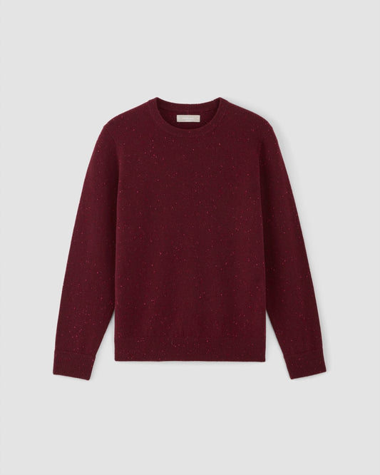The Cashmere Crew | Burgundy Donegal