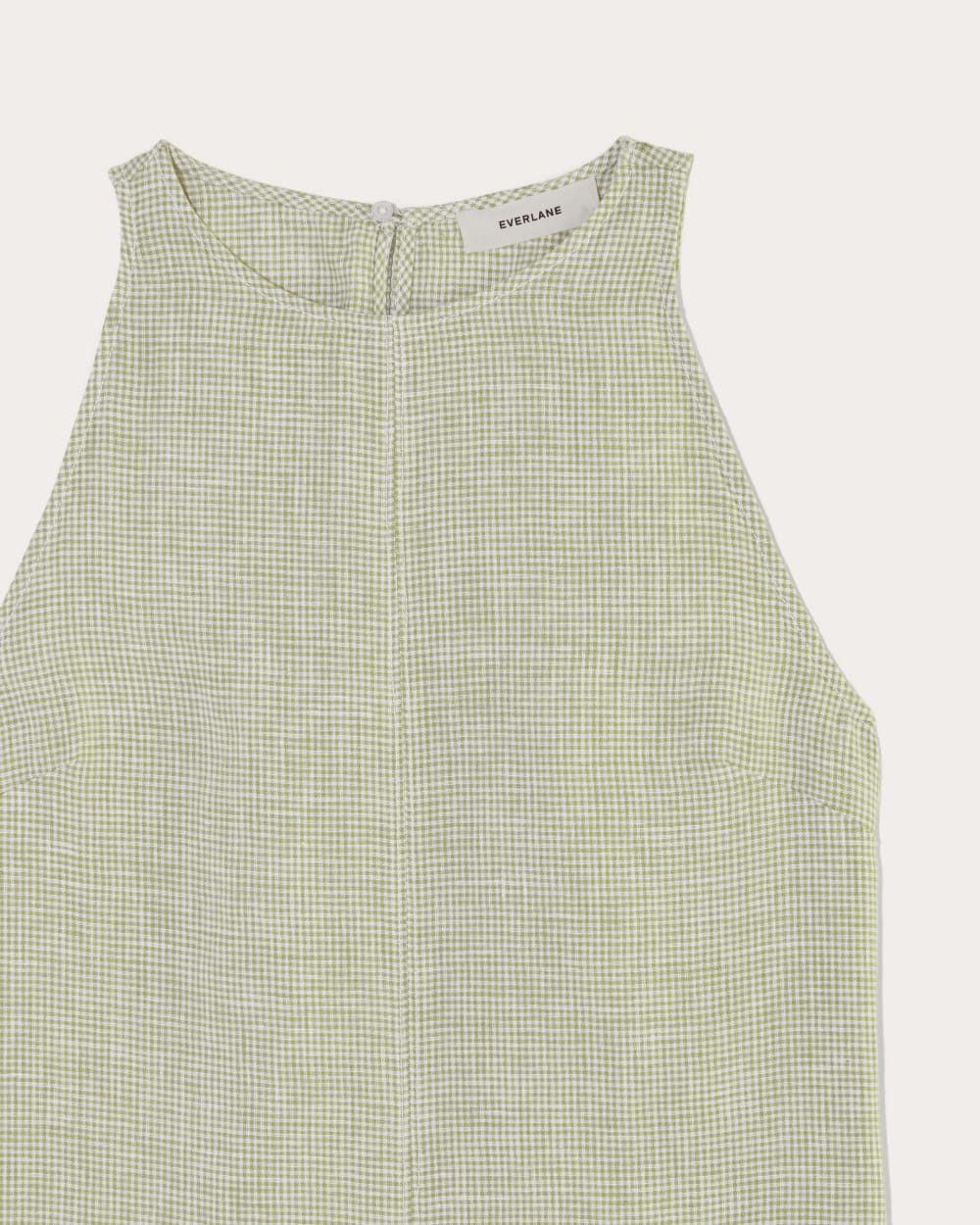 The Linen High-Neck Tank | Elm Gingham