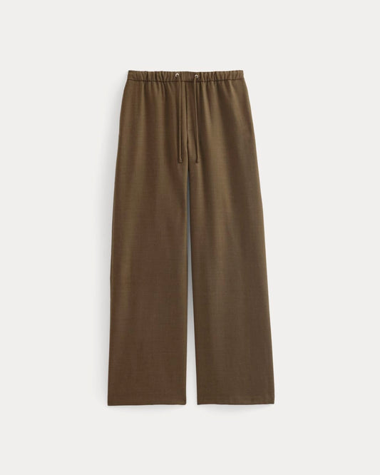The Pull-On Trouser in Tailor Twill | Heathered Cocoa