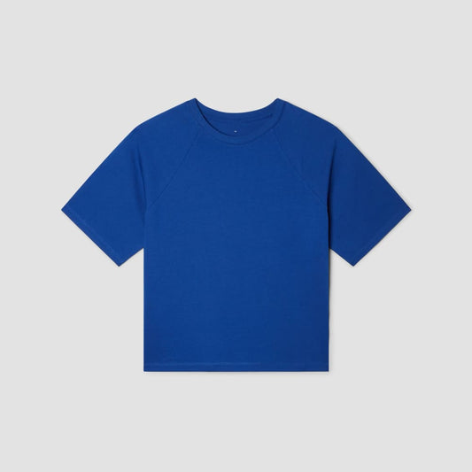The Organic Cotton Raglan Tee | Mazarine Blue