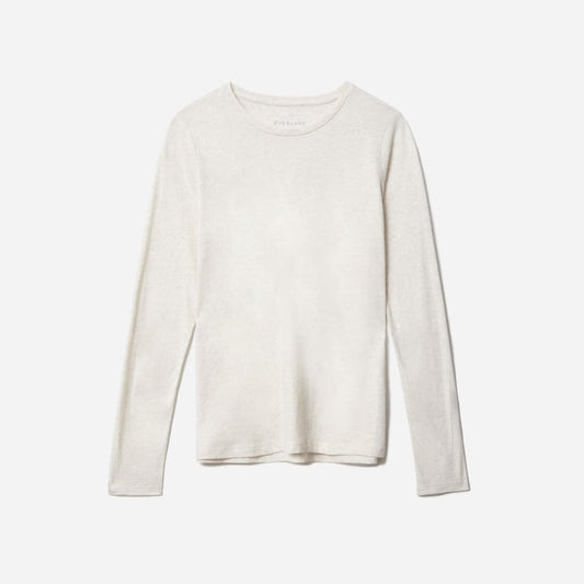The Organic Cotton Long-Sleeve Crew | Oatmeal