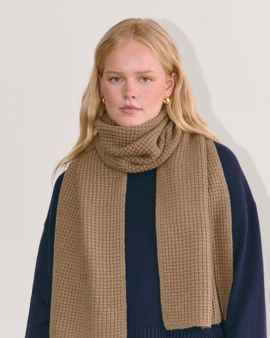 The Waffle Scarf | Camel