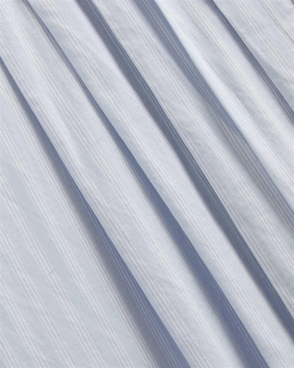The Pleated Shirt in Silky Cotton | Forever Blue / Optic White