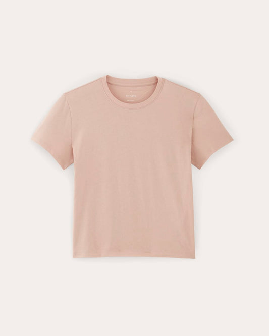 The Box-Cut Tee in Essential Cotton | Rose Smoke | No Pocket