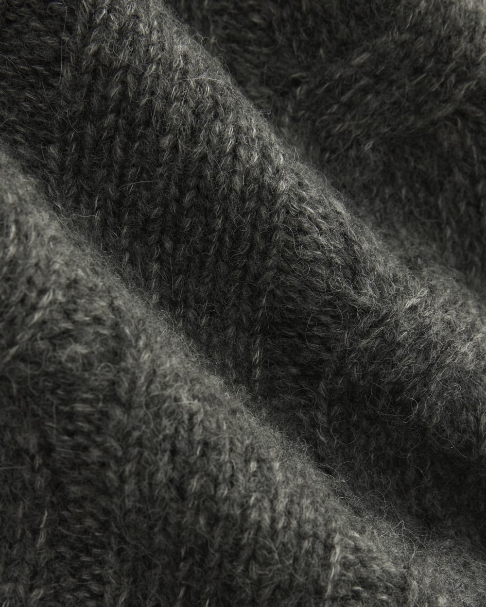 Cloud Cable Cardigan | Heather Charcoal