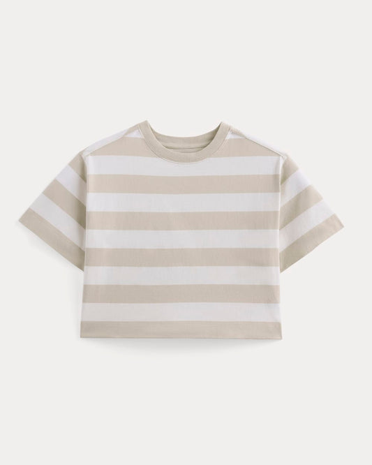 The Premium Weight Cropped Tee | Peyote / Bone