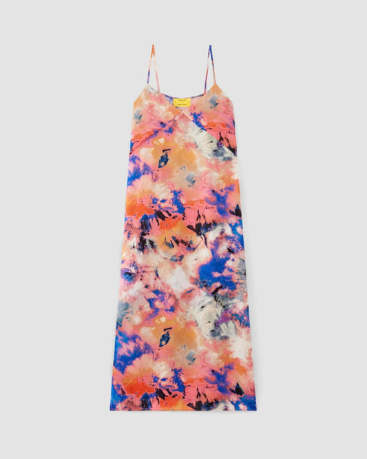 The Everlane x Marques' Almeida Satin Tie-Dye Dress | Multi Tie-Dye