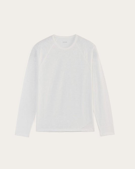 The Rec Long-Sleeve Crew | White
