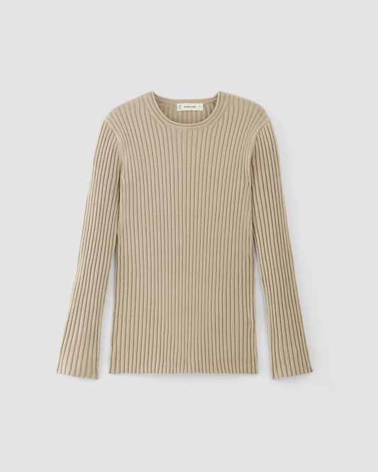 The Cotton Rib Crew | Trench Coat Khaki