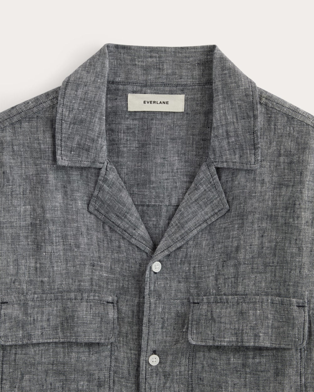 The Resort Shirt in Linen | Navy Chambray