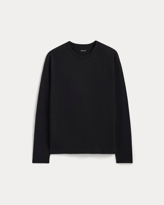 The Rec Long-Sleeve Crew | Black